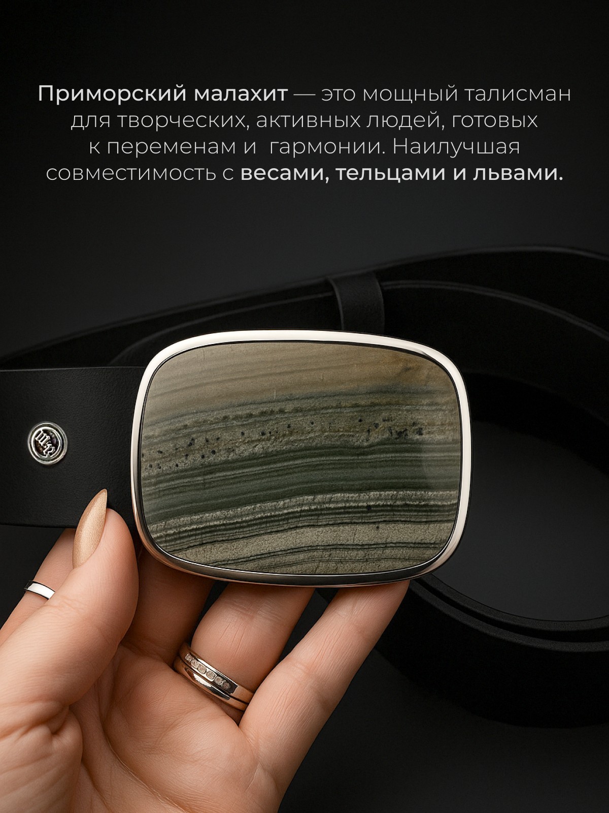 Серебряная пряжка АРТ. 1743